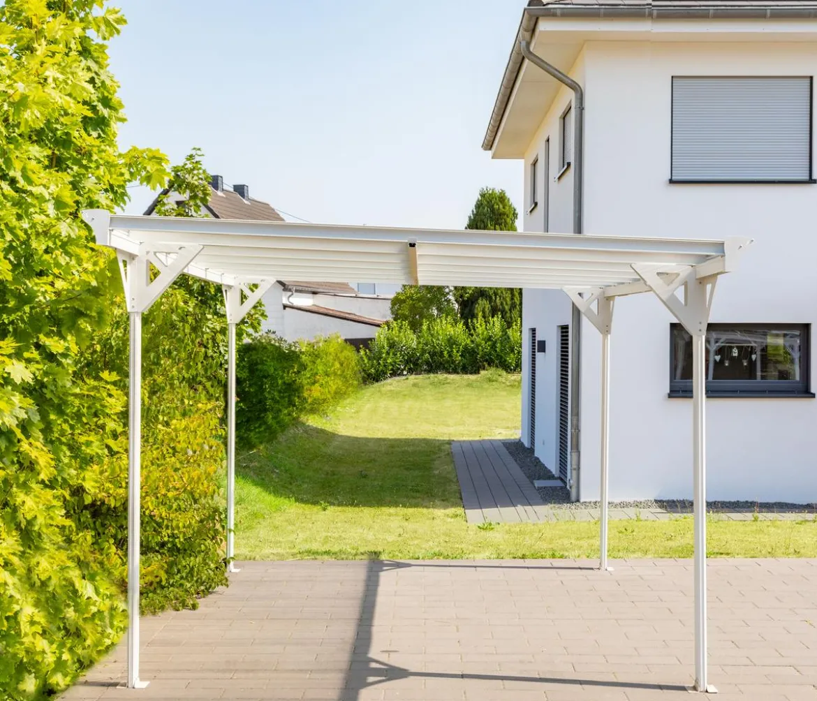 Westmann Aluminium-Carport Helsinki, ca. B305/H232/T503 cm