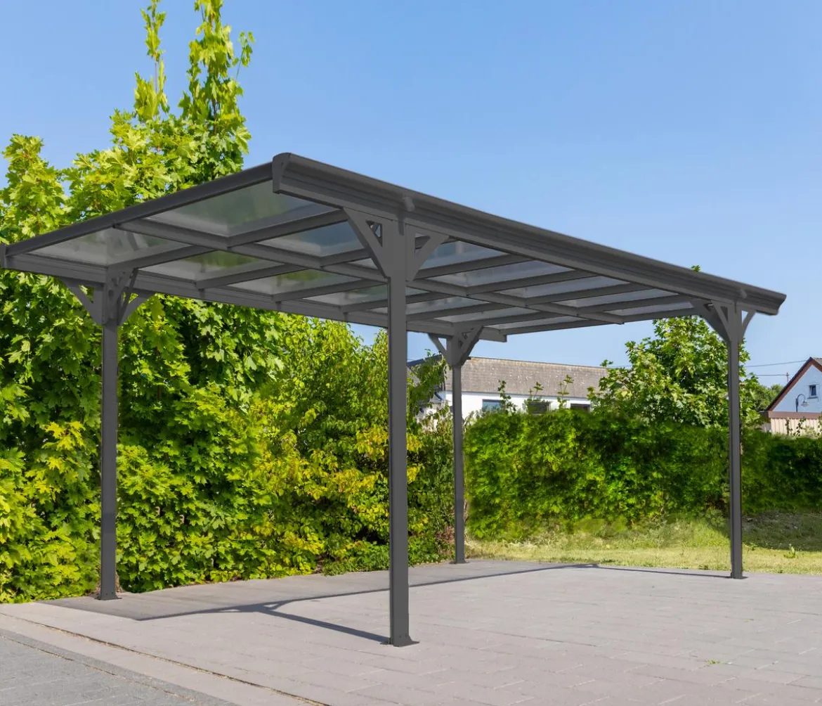 Westmann Aluminium-Carport Helsinki, ca. B305/H232/T503 cm
