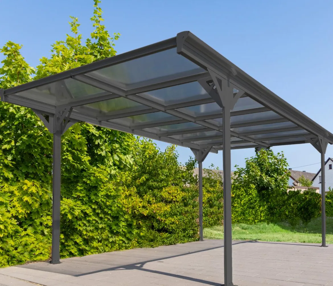 Westmann Aluminium-Carport Helsinki, ca. B305/H232/T503 cm