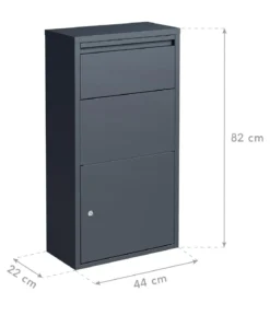 Westmann Briefkasten mit Paketbox Pollux, ca. B44/H82/T22 cm