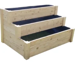 Westmann Holz-Treppenhochbeet Premium, ca. B120/H64/T76 cm