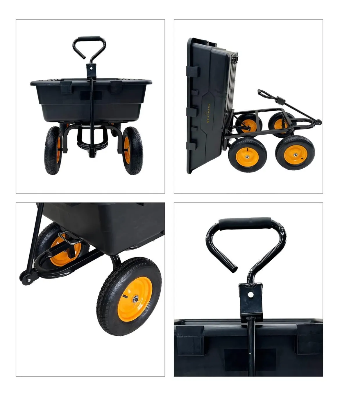 Westmann Kunststoff-Gartenwagen mit Kippfunktion Prakta L