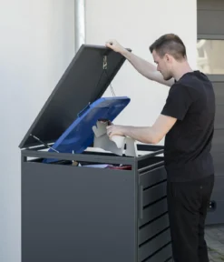 Westmann Mülltonnenverkleidung Kubus 1er Box, ca. B68/H116/T80 cm