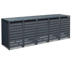 Westmann Mülltonnenverkleidung Kubus 5er Box, ca. B332/H116/T80 cm