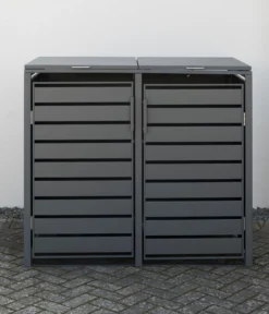Westmann Mülltonnenverkleidung Kubus 2er Box, ca. B132/H116/T80 cm