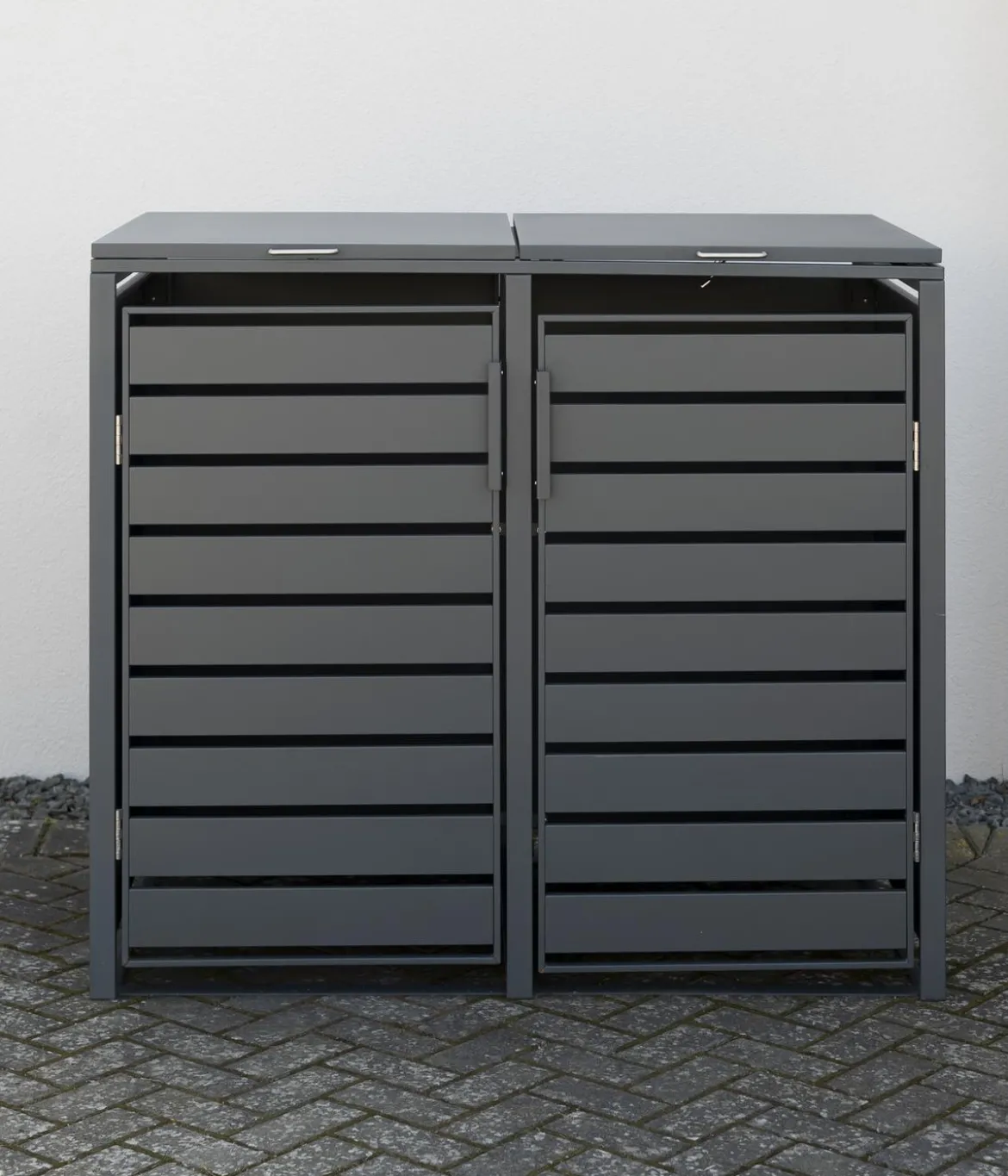 Westmann Mülltonnenverkleidung Kubus 2er Box, ca. B132/H116/T80 cm