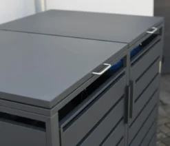 Westmann Mülltonnenverkleidung Kubus 2er Box, ca. B132/H116/T80 cm
