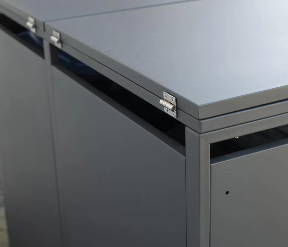 Westmann Mülltonnenverkleidung Kubus 2er Box, ca. B132/H116/T80 cm