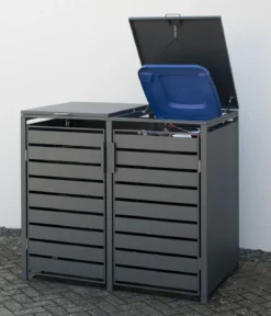 Westmann Mülltonnenverkleidung Kubus 2er Box, ca. B132/H116/T80 cm