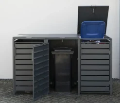 Westmann Mülltonnenverkleidung Kubus 3er Box, ca. B200/H116/T80 cm