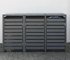 Westmann Mülltonnenverkleidung Kubus 3er Box, ca. B200/H116/T80 cm