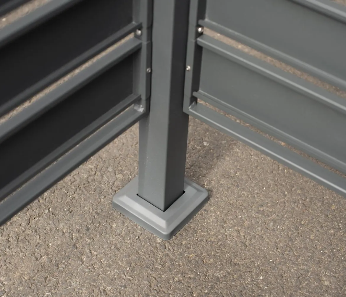Westmann Mülltonnenverkleidung Planum 4er Box, ca. B330/H120/T90 cm