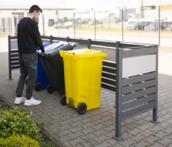 Westmann Mülltonnenverkleidung Planum 5er Box, ca. B410/H120/T90 cm