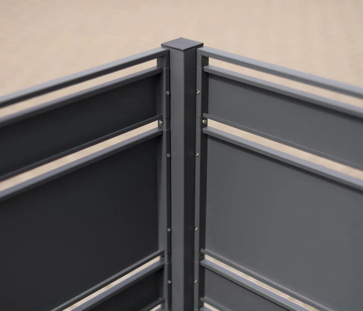 Westmann Mülltonnenverkleidung Planum 5er Box, ca. B410/H120/T90 cm