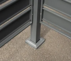 Westmann Mülltonnenverkleidung Planum 5er Box, ca. B410/H120/T90 cm