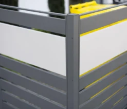 Westmann Mülltonnenverkleidung Planum 5er Box, ca. B410/H120/T90 cm