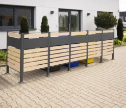 Westmann Mülltonnenverkleidung Planum 5er Box, ca. B410/H120/T90 cm