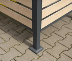 Westmann Mülltonnenverkleidung Planum 5er Box, ca. B410/H120/T90 cm