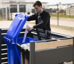 Westmann Mülltonnenverkleidung Planum 2er Box, ca. B170/H120/T90 cm