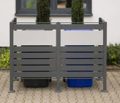 Westmann Mülltonnenverkleidung Planum 2er Box, ca. B170/H120/T90 cm