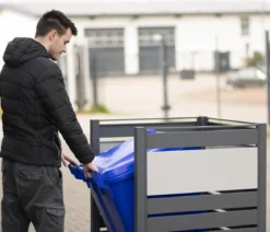 Westmann Mülltonnenverkleidung Planum 1er Box, ca. B90/H120/T90 cm