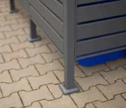 Westmann Mülltonnenverkleidung Planum 3er Box, ca. B250/H120/T90 cm