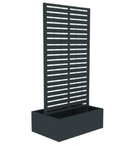 Westmann Stahl-Pflanzkasten mit Rankgitter Dekora 6, rechteckig, ca. B90/H184/T60 cm