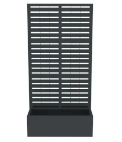 Westmann Stahl-Pflanzkasten mit Rankgitter Dekora 6, rechteckig, ca. B90/H184/T60 cm
