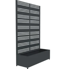 Westmann Stahl-Pflanzkasten mit Rankgitter Dekora 2, rechteckig, ca. B120/H184/T42,5 cm