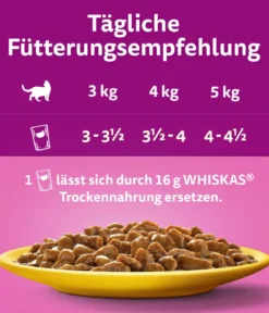 Whiskas® Nassfutter für Katzen Multipack Tasty Mix Fish of the day in Sauce, Adult, 12 x 85 g