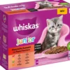 Whiskas® Nassfutter für Katzen Multipack Klassische Auswahl in Sauce, Junior, 12 x 85 g