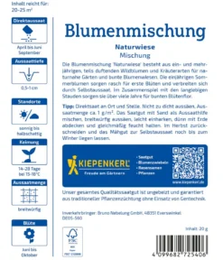 Wildblumen mit Kräutern Mix, Saatgut von Kiepenkerl