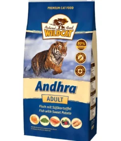 WILDCAT Trockenfutter für Katzen Andhra Adult, Fisch mit Süßkartoffeln, 3 kg