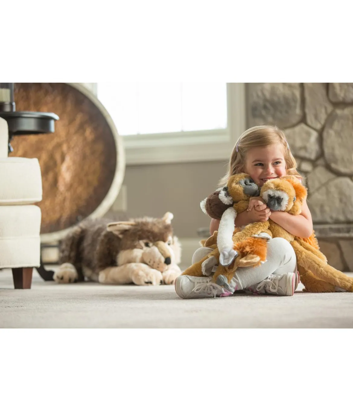 WILD REPUBLIC® Stofftier Wolf, liegend