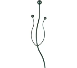 Windhager Metall-Orchideenstütze, Wellenform, grün, 55 cm