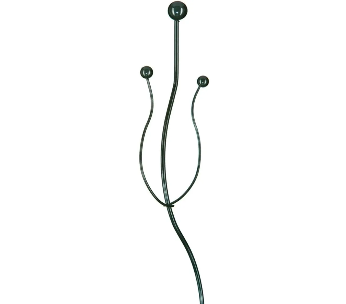 Windhager Metall-Orchideenstütze, Wellenform, grün, 55 cm
