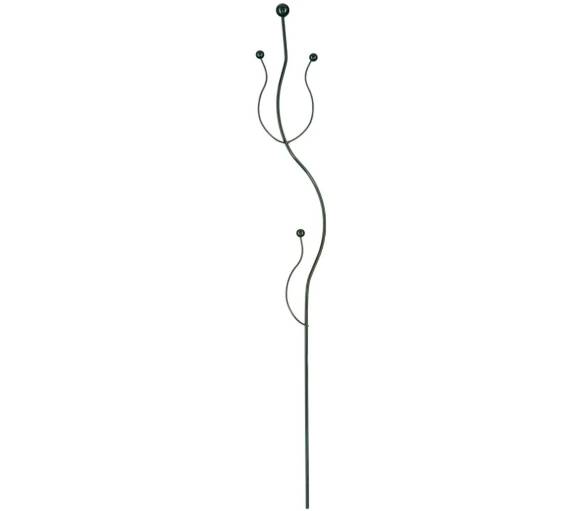 Windhager Metall-Orchideenstütze, Wellenform, grün, 55 cm