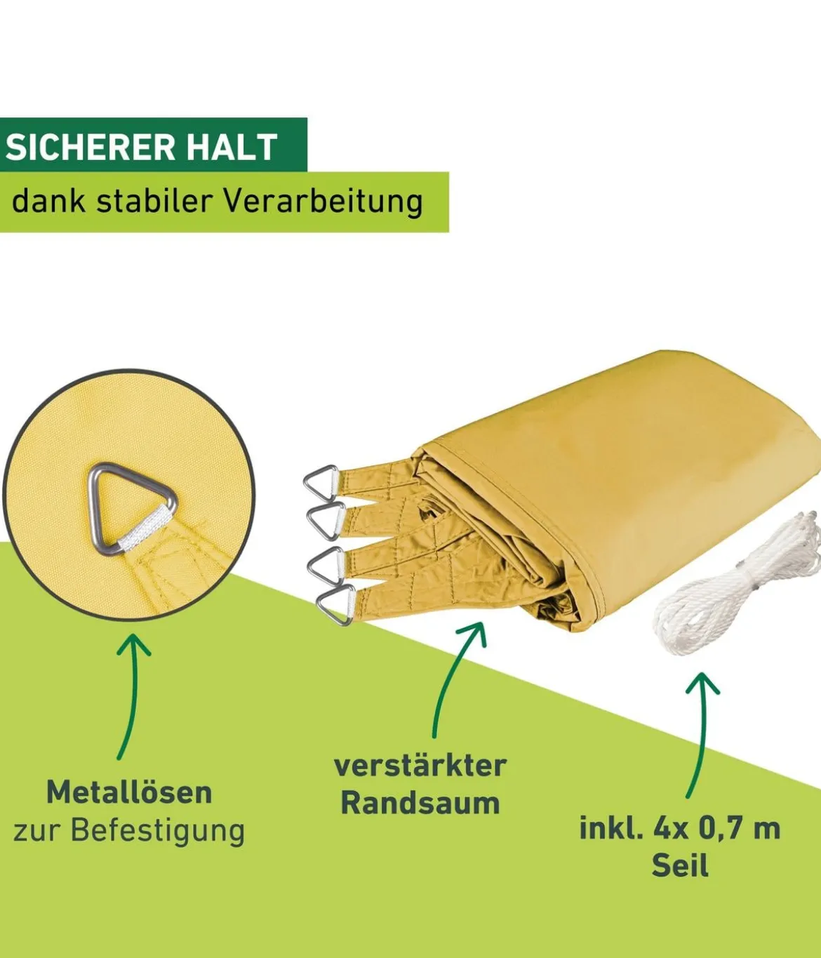 Windhager Sonnensegel Cannes, rechteckig, ca. B500/T400 cm