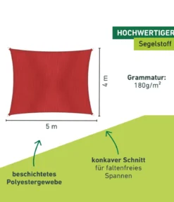 Windhager Sonnensegel Cannes, rechteckig, ca. B500/T400 cm