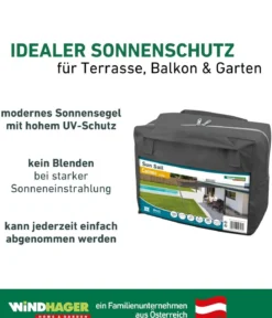 Windhager Sonnensegel Cannes, quadratisch, ca. B500/T500 cm