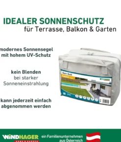 Windhager Sonnensegel Cannes, quadratisch, ca. B500/T500 cm