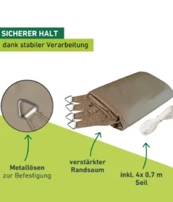 Windhager Sonnensegel Cannes, quadratisch, ca. B500/T500 cm