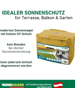 Windhager Sonnensegel Cannes, quadratisch, ca. B500/T500 cm