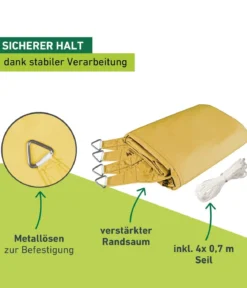 Windhager Sonnensegel Cannes, quadratisch, ca. B500/T500 cm