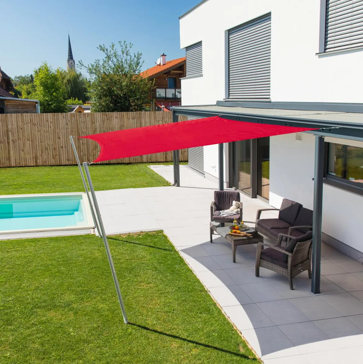 Windhager Sonnensegel Cannes, quadratisch, ca. B400/T400 cm