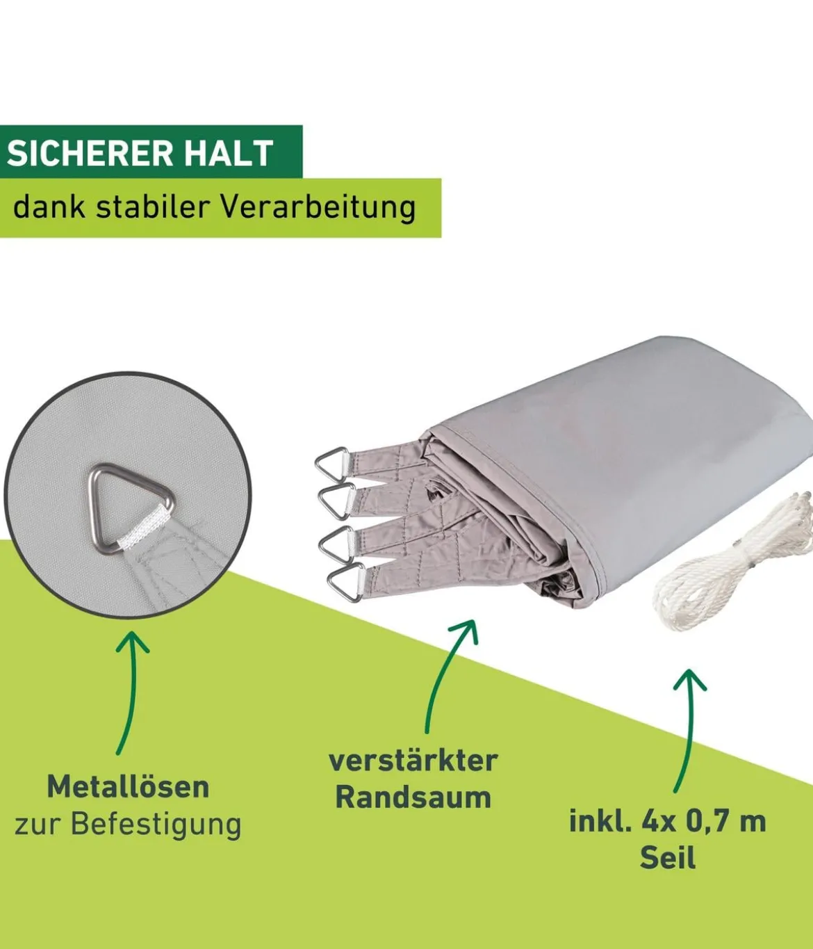 Windhager Sonnensegel Cannes, quadratisch, ca. B400/T400 cm