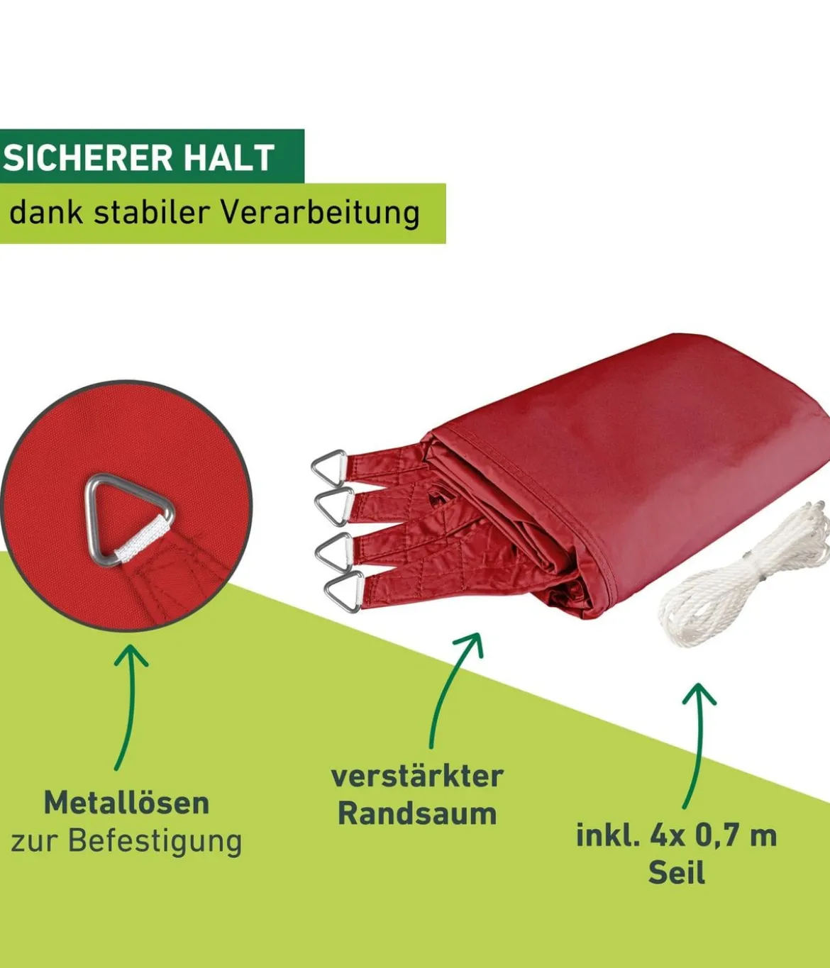 Windhager Sonnensegel Cannes, quadratisch, ca. B400/T400 cm
