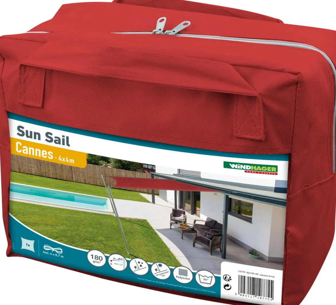 Windhager Sonnensegel Cannes, quadratisch, ca. B400/T400 cm