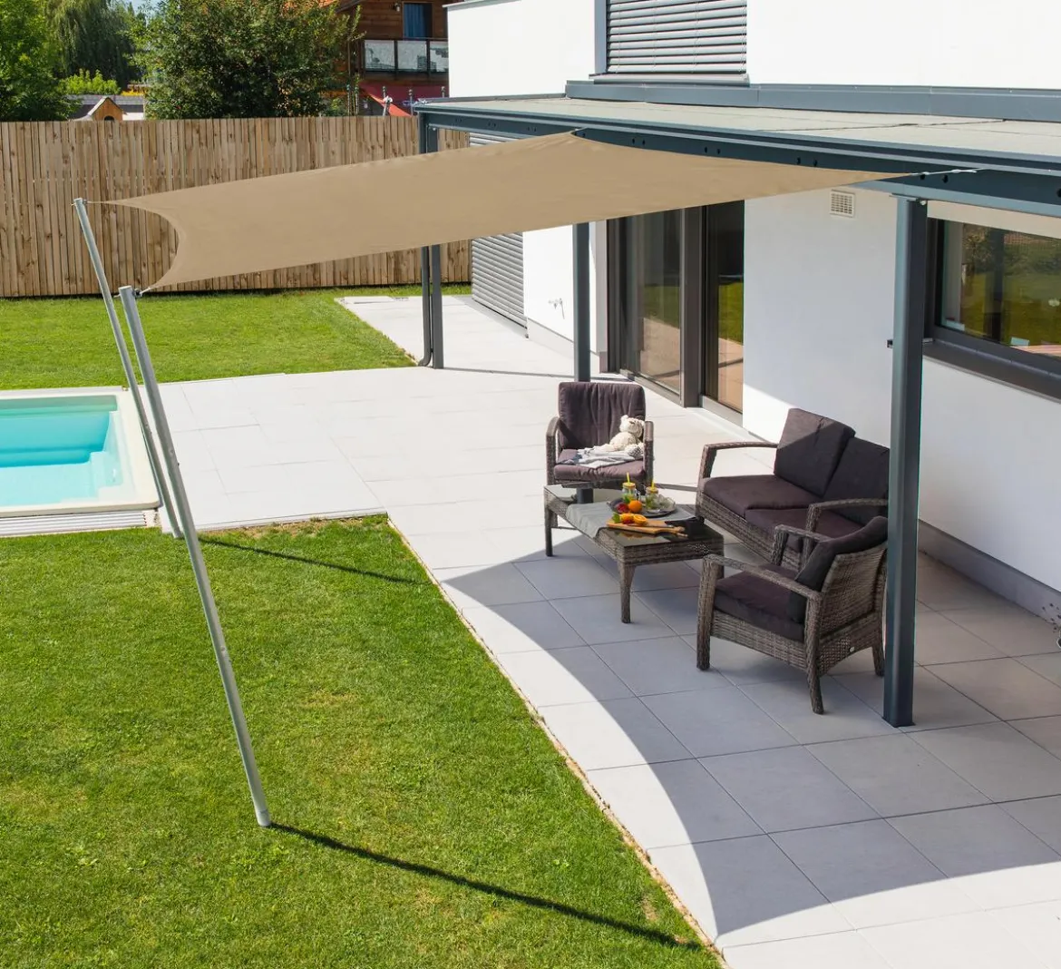 Windhager Sonnensegel Cannes, quadratisch, ca. B400/T400 cm