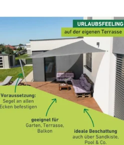 Windhager Sonnensegel Capri, dreieckig, ca. B500/T500 cm